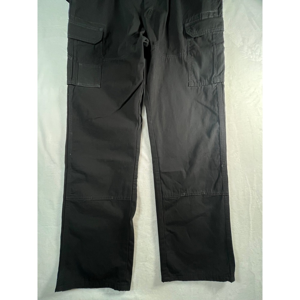 Wrangler Riggs Workwear Ranger Pants Mens 38x34 Black Ripstop Cargo Flawed NWT